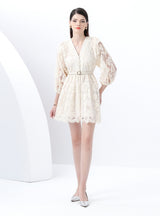 Palace V-neck Slim Mini Dress