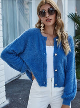 Long Sleeve Knitted Cardigan Loose Sweater Coat