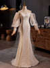 White Mermaid Lace Long Sleeve Wedding Dress