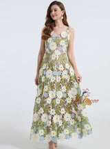 Sexy Lace Stitching Suspender Dress