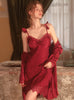 Lace Bow Halter Nightdress