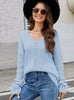 V-neck Loose Long-sleeved Pullover Sweater