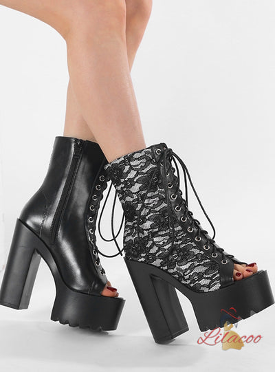 Ultra-high Heel Thick Heel Fishmouth High Heels