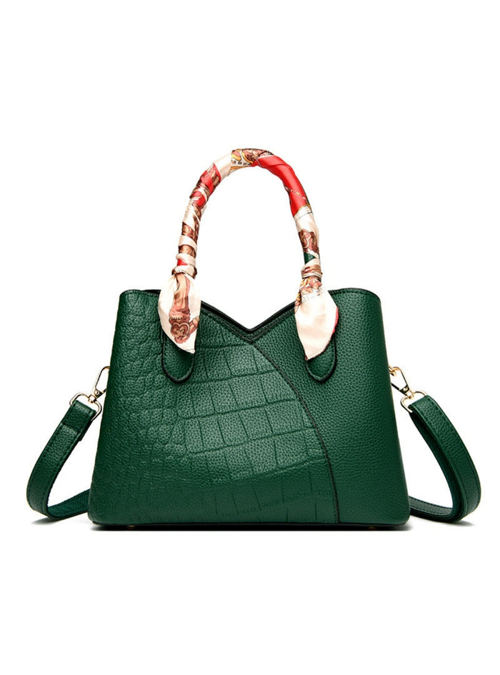 Scarf Handbag Stone Shoulder Slung Tote Bag