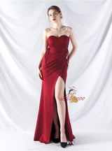 Mermaid Sweetheart Split Prom Dress