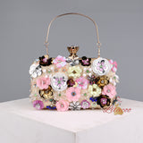Handmade Flower Beaded Bag Banquet Bag