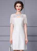 Black Satin Lace Mother Of The Bride Dress