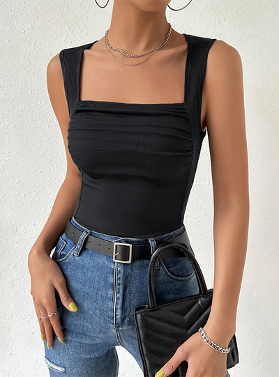 Sexy Slim Sleeveless Knitted Elastic Vest