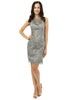 Gray Lace Mother Of The Bride Dress