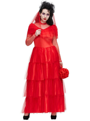 Red Ghoul Bride Dress Cosplay