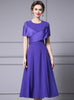 Purple Short Mother Of The Bride Dress
