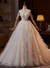 White Tulle Spaghetti Straps Pleats Beading Wedding Dress