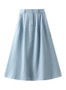 Denim Pocket High Waist Slim Skirt