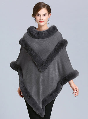 Turtleneck Pullover Cloak Shawl