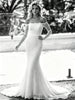 White Mermaid Lace Long Sleeve Wedding Dress