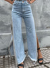 Women Split Chain Jeans