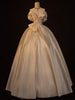 White Off the Shoulder Satin Wedding Dress