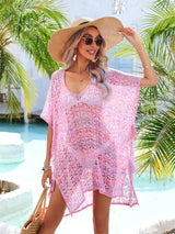 Loose Large Size Beach Hollowing Bikini Cover Up