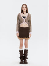 V-neck Button Long Sleeve Shirt