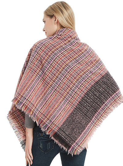 Fine Square Scarf Padded Scarf Shawl