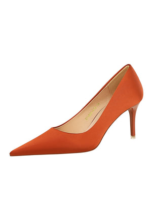 Thin High-heeled Shallow-mouth Pointed Shoes