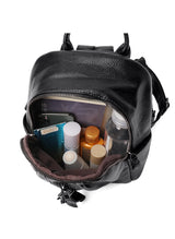 Student Travel Soft Leather Backpack