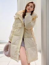 Long Hooded Large Pocket Loose Padded Coat