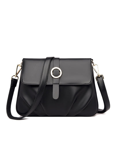 Soft Leather Shoulder Fold Slung Small Bag