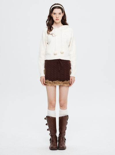 Retro Loose Hooded Sweater