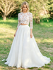 White Lace Long Sleeve Wedding Dress