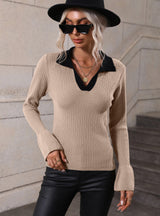 Turtleneck Flared Sleeves Sweater