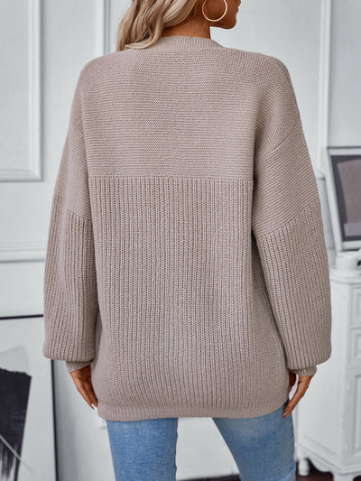 Casual Loose Knit Sweater Cardigan Coat