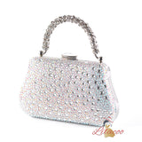 Diamond-encrusted Shoulder Slung Clutch Handbag
