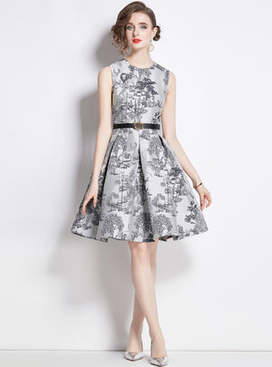 Sleeveless Retro Slim Party Dress