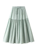 Elastic High Waist Slim Drawstring Loose Skirt