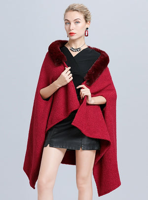 Leader's Cave Wool Granular Long Shawl