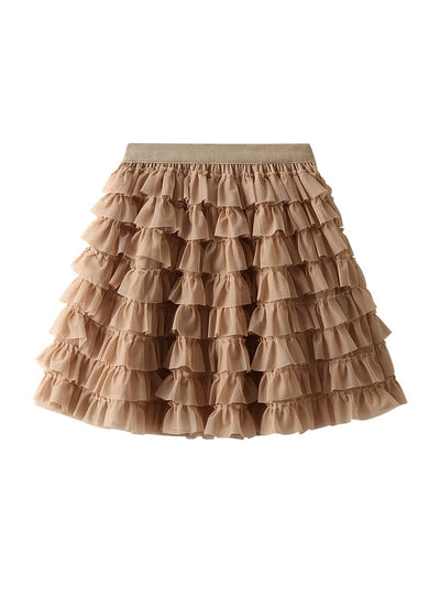 Women Short Tiers Cake Skirt