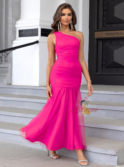 Sexy Pleated Party Long Dress