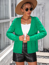 Three-dimensional Cardigan Sweater Coat