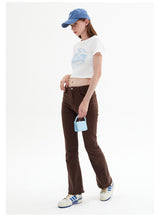 Waffle Plaid Printed Short Sleeve T-shirt