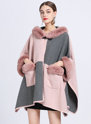 Autumn and Winter Loose Shawl Cloak