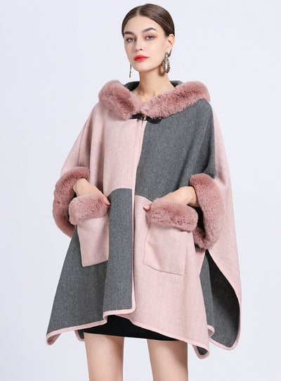 Autumn and Winter Loose Shawl Cloak