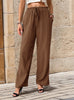 High Waist Casual Straight Pants