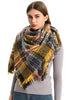 Plaid Thorn Wool Scarf Shawl