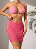 Three-piece Hollow Sexy Backless Bikini