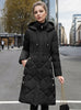 Slim-fit Long Padded Hooded Cotton Coat