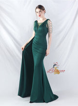 Mermaid Split Beading Prom Dress