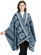 Christmas Tree National Wind Split Shawl Cloak