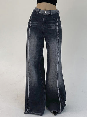 Loose Straight Low Waist Jeans