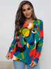 Large Print Loose Turtleneck Sweater